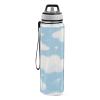 EtherSpher Blue and White Moon Clouds Designed clear plastic sports water bottle for diary portablravelling Patio Office Home view 2
