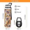 EtherSpher Colorful Cartoon Animal Tigers Designed clear plastic sports water bottle for diary portablravelling Home Office Patio view 3