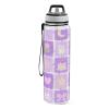 EtherSpher Purple Flower Cake Grid Designed plastic sports bottles baseball for working Unique design decor Sports Patio Office Home view 2