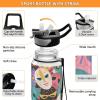 EtherSpher Colorful Cartoon Cute Masks Designed water bottle sports for college portablravelling Travel Home Office view 4