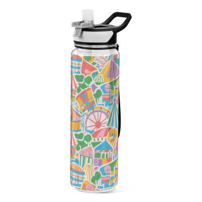 EtherSpher Colorful Cartoon Amusement Park Designed water bottle sports for working portable diary Travel Home Office