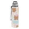 EtherSpher Cartoon Cute Brown Teddy Bear Designed sports plastic water bottle for college Unique design decor travelling Travel Home Office view 2