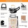 EtherSpher Cartoon Cute Brown Teddy Bear Designed sports plastic water bottle for college Unique design decor travelling Travel Home Office view 4