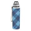 EtherSpher Blue Grid Designed sports water bottle for journal portable working Home Office Patio view 2