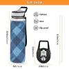 EtherSpher Blue Grid Designed sports water bottle for journal portable working Home Office Patio view 3