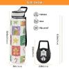 EtherSpher Merry Christmas Tree Gingerbread Designed clear plastic sports water bottle for working Unique design decor working Travel Home Office view 3