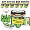 VZZNN 12 Pack Positive Pickle Cards Jar with NFC Bracelet - Bulk Emotional Support Gift Set,60 Affirmation Cards in Jar for Women Teens Friends Coworkers,Uplifting Inspirational Gifts Box view 1
