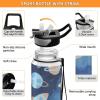 EtherSpher Lovely Blue ROCKETS Planet Designed plastic sports bottles baseball for travelling Unique design decor travelling Travel Home Office view 4