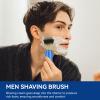 2PCS Travel Shaving Brush, Badger Hair Shaving Brush Aluminum Portable Facial Foaming Grooming Tool for Men Shave Beard Bathroom Supplies view 2