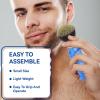 2PCS Travel Shaving Brush, Badger Hair Shaving Brush Aluminum Portable Facial Foaming Grooming Tool for Men Shave Beard Bathroom Supplies view 4