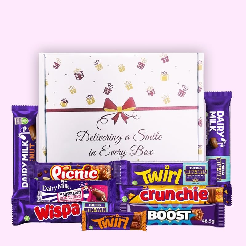 Chocolate Gift Box 9 Full Sized Bars | Letterbox Friendly Gift Hamper | Last Minute Gifts | For Kids - Him and Her | Perfect Selection Box For All Occasions
