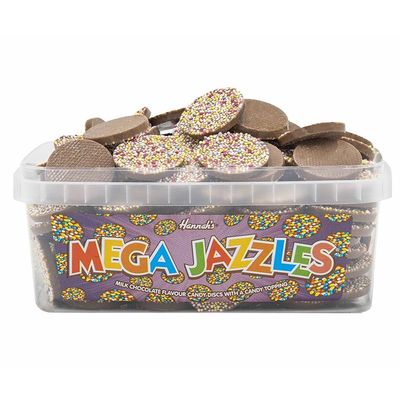 Hannah's Milk Chocolate Flavour Mega Jazzles Chocolate - 600g Share Tub