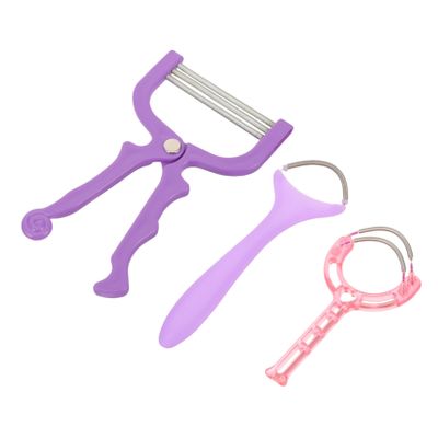 VICASKY 3pcs Facial Hair Remover for Women Face Epilator Manual Hair Removal Spring Tool Plastic Metal Easy to Grasp for Facial Beauty Portable and Effective Random Color