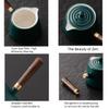 HUMOCHUSON Ceramic Chinese Ancient Style Lonely Boat Incense Tea Set Combination Gift Box - Orange Gift Box + Orange Tea Set view 4