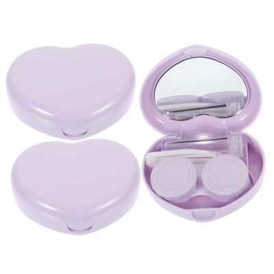 BATHVEVE 3 Sets Portable Contact Lens Holder with Mirror Lightweight Pp Material Eye Lens Organizer Compact Suitable for Bag Or Suitcase Storage