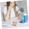 DINHEAROM Portable Contacts Lens Holder Case with Good Sealing Performance and Leather Lining, Lightweight Dual Compartment Eye Lens Case for Travel Storage and Leak Prevention view 2