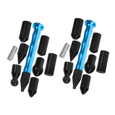 Abaodam 2sets Dent Remover Tool Kit Hammer and Interchangeable Heads for Paintless Door Dings and Small Damage