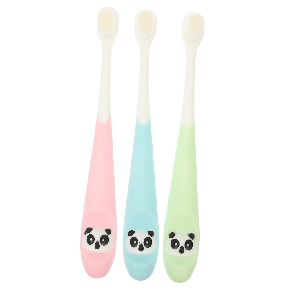 PACKOVE 3pcs Boys and Girls Travel Toothbrush Boy Manual Soft Bristle Household Toothbrush for Daily Use and Travel Random Color
