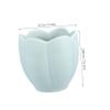 Tealight Green Ceramic Holder Candle Light Empty Cup Tulip view 2