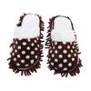 COLLBATH Women Mop Slippers for Floor Cleaning with Thickened Sole, Coffee Coral Fleece Material, Floor-friendly and Washable Design, for Winter Household Chores view 1