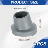 sourcing map 4Pcs Replacement Feet for Shower Chair Bath Seat, 1-1/8" ID Heavy Duty Non Slip Slope Rubber Suction Cup Feet, Chair Leg Caps for Shower Stools and Transfer Bench, Gray view 2