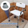 sourcing map 4Pcs Replacement Feet for Shower Chair Bath Seat, 1-1/8" ID Heavy Duty Non Slip Slope Rubber Suction Cup Feet, Chair Leg Caps for Shower Stools and Transfer Bench, Gray view 4