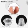 1000 Pcs Body Marking Ink Caps, Disposable 0.47 Makeup Containers, Pigment Ink Cups, Skin Art Supplies view 3