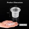 1000 Pcs Body Marking Ink Caps, Disposable 0.47 Makeup Containers, Pigment Ink Cups, Skin Art Supplies view 4