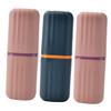 Beaupretty 3pcs Toiletries Travel Toothbrush Cup Reusable Plastic Storage Case Organizer Toothpaste Container Portable Bathroom Travel view 1