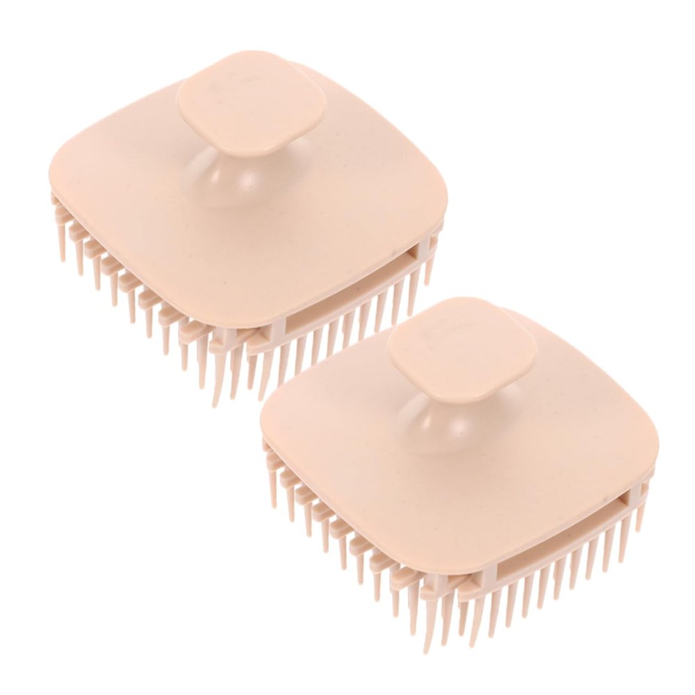 TOVINANNA 2pcs Travel Portable Shampoo Brush Scalp Massager Exfoliating Hair Wash Massage Comb for Shower Scalp Scrubber