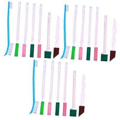 CALLARON 21pcs Shower Head Crevice Cleaning Tool Disposable Brush for Bathroom Cleaning for Grout and Corners