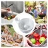 Fruit Washing Bowl, Automatic Veggie Washer, 9.25x8.86x3.31 Inches Multifunctional Strainer Container, Compact Rinsing Solution for Salad Preparation Food Storage Fridge Use view 3