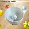 Fruit Washing Bowl, Automatic Veggie Washer, 9.25x8.86x3.31 Inches Multifunctional Strainer Container, Compact Rinsing Solution for Salad Preparation Food Storage Fridge Use view 4