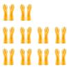 10 Pairs Of Pvc Cleaning Gloves Waterproof Wear-resistant Non-slip Latex Material Housework Laundry Washing Dishes Kitchen for Medical, Cooking, Cleaning, Multi Use(Oxford Yellow x10,78*92cm) view 1