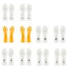 10 Pairs Of Pvc Cleaning Gloves Waterproof Wear-resistant Non-slip Latex Material Housework Laundry Washing Dishes Kitchen for Medical, Cooking, Cleaning, Multi Use(Oxford Yellow x10,78*92cm) view 2
