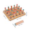 Abaodam Rehabilitation Training Board for Finger Rehabilitation Tools Wooden Hand Exercise Board for Fine Motor Skills Activities Finger Dexterity Pegboard for Stroke Rehab Equipment view 2