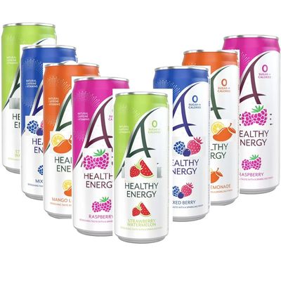 Strawberry & Watermelon,Mixed Berry,Mango Lemonade,Raspberry Zero Sugar,Zero Calories Drink Cans 330ml (8 x Mixed Cans)