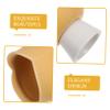 Ceramic Tulip Tealight Holder Orange Empty Cup for Home view 3