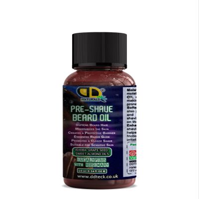 Pre-Shave Beard Oil with Eucalyptus With Rosemary Soothes Sensitive Skin, Softens Hair, Enhances Razor Glide & Reduces Irritation Natural Jojoba, Grapeseed & Sweet Almond Oils (10ml)