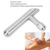 T Massage Bar Tool, Stainless Steel Deep Tissue Massage Cane Acupressure Pen Reflexology Tools for Neck Legs and Arms view 4