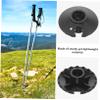 SHERCHPRY 10pcs Trekking Pole Mud Pad Protective Caps for Cane Walking Stick Replace Tip Plastic Trekking Pole Tip view 4