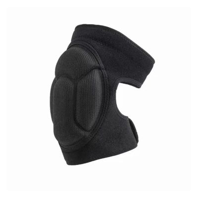 KJBDQQH KNEE SUPPORT Thickened Sponge Knee Pads Sports Knee Protection Dance Basketball Fitness Riding Protective Gear(1pcs Black,L)