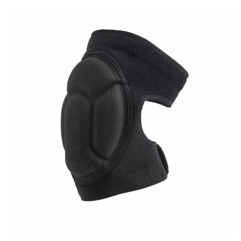 KJBDQQH KNEE SUPPORT Thickened Sponge Knee Pads Sports Knee Protection Dance Basketball Fitness Riding Protective Gear(1pcs Black,L)