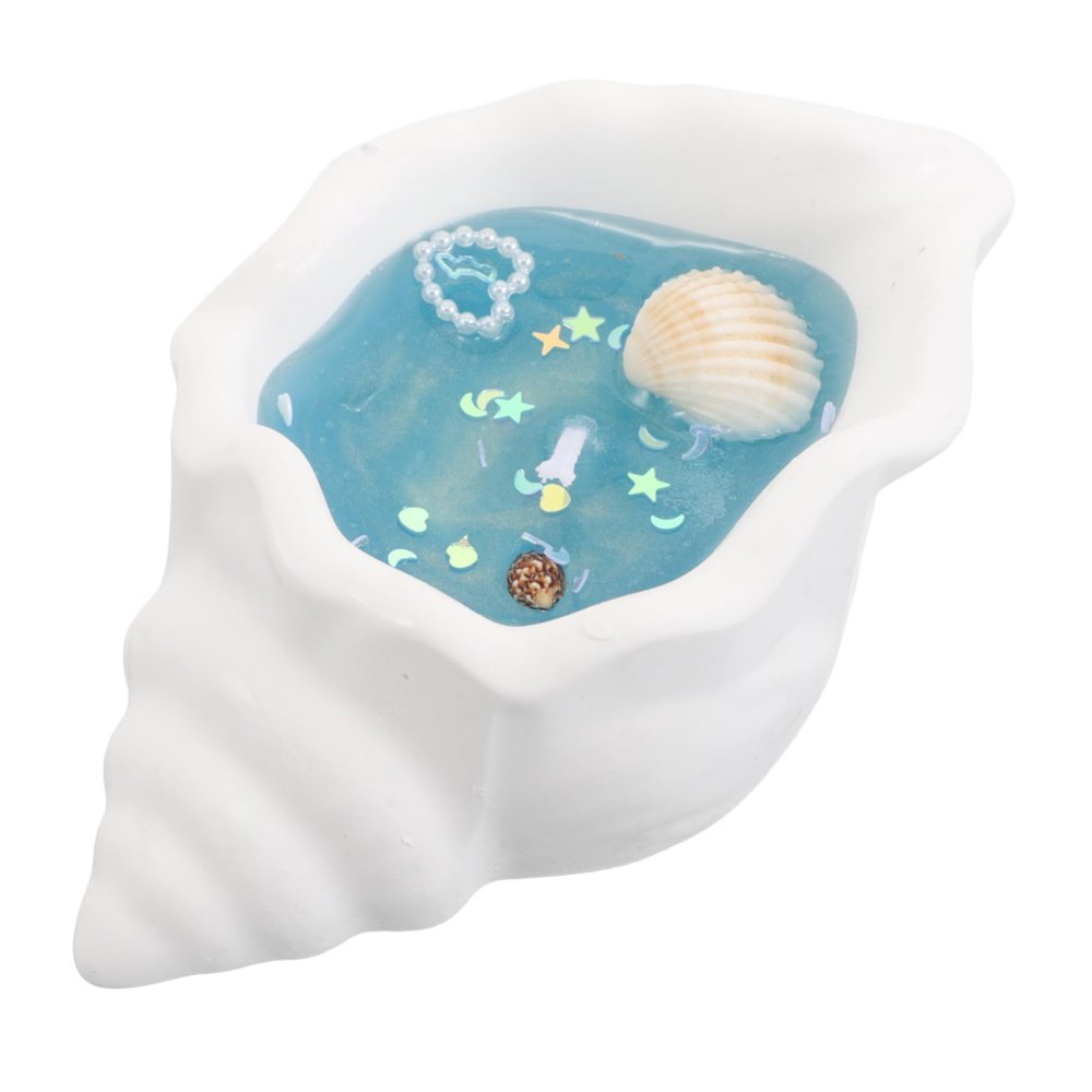 BESTYASH Candle Conch and Artistic Soothing Fragrant Decorative Aroma Holiday Handmade Gel Wax with for Decoration Home and Study Room for Relaxation