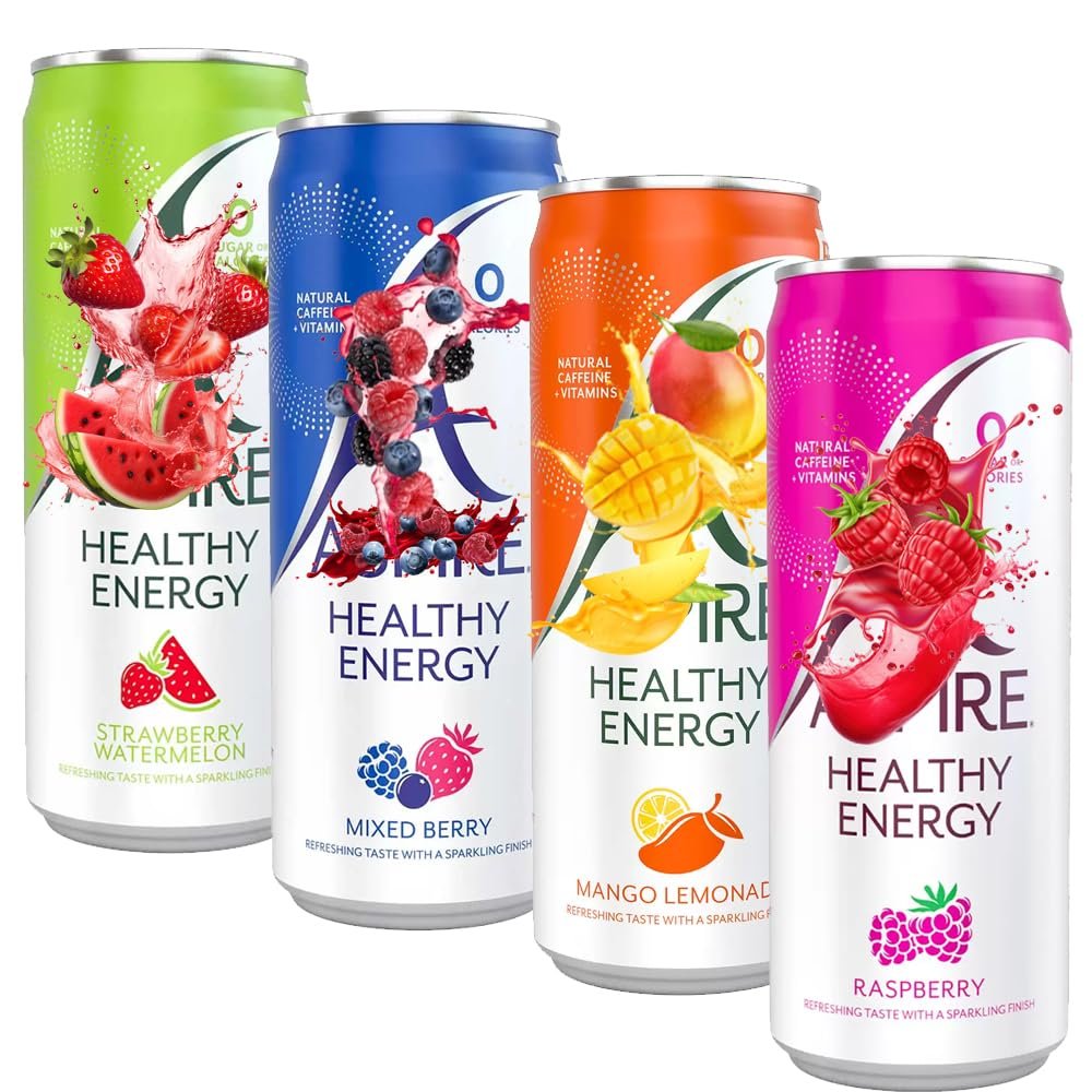 Asp Variety flavour Random Mixed Drink 330ml - Mango Lemonade and Raspberry,Strawberry & Watermelon & Mixed Berry Flavour (12 x Random Mixed Cans)