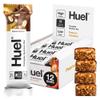 Huel Complete Nutrition Bar, 12 x 55g Bars, Peanut Caramel, High Protein Bar, Plant-Based Protein Bars, Low Sugar, High Fibre, High-Protein Snack with Vegan Chocolate, Under 210 Calories