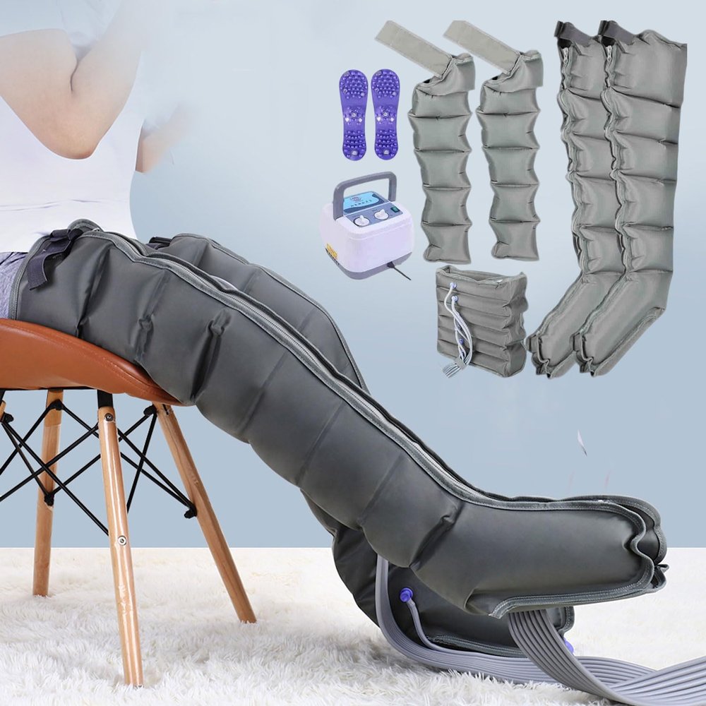 SULQING Leg Compression Compression Boots for Legs Lymphatic Drainage Machine Air Pressure Electric Air Compression Massager Machine Waist Arm Leg Wraps Leg Recovery Boots