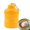 Kixolazr Small Powder Container,with Carabiner Travel Container for Powder | Canister Shaker Portable Bin Storage Leak Proof Bottle for Bodybuilding Camping Workout Gym view 1