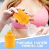 Kixolazr Small Powder Container,with Carabiner Travel Container for Powder | Canister Shaker Portable Bin Storage Leak Proof Bottle for Bodybuilding Camping Workout Gym view 2