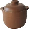 Casserole Dish with Lid, Unglazed Ceramic Heat Resistant Soup Pot for Pregnant Women, Gas Safe Stew Pot and Braising Pan view 1